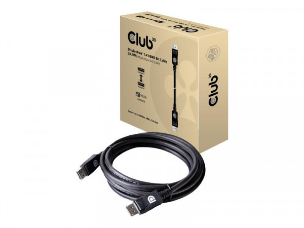 Club3D DisplayPort-Kabel 1.4 HBR3 32,4Gb/s 3m 8K60Hz