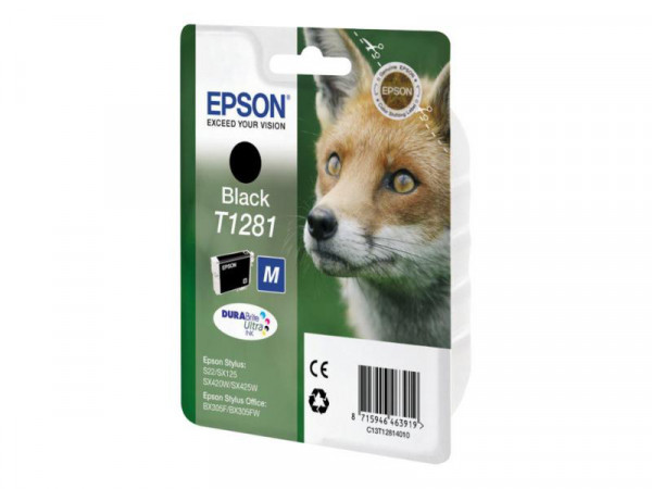 Patrone Epson Stylus S22/SX125 black T1281