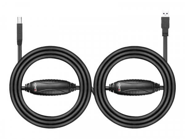 Lindy USB 3.0 Aktiv-Kabel Typ A/B M/M 10m