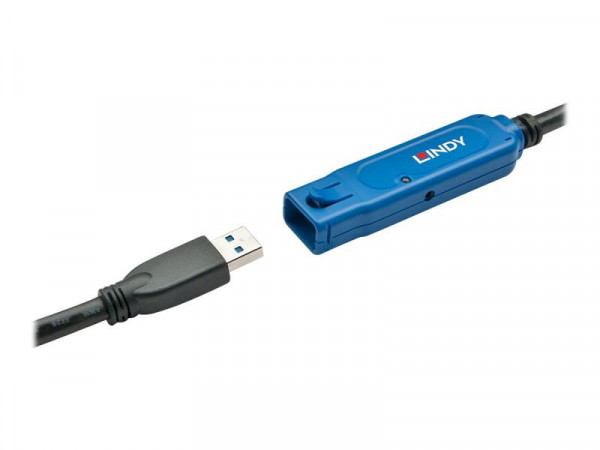 Lindy USB 3.0 Aktiv-Verlängerung Typ A/A Pro M/F 15m