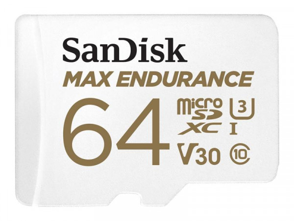SD MicroSD Card 64GB SanDisk Max Endurance inkl. Adapter