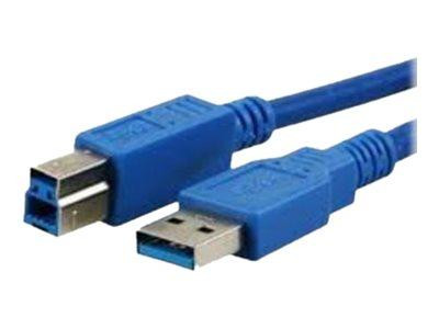 MediaRange USB Kabel A -> B St/St 3,00m blau USB3.0