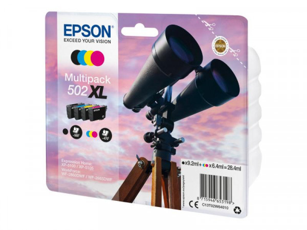 Patrone Epson 502 XL Multipack 4erPack black & Color