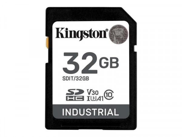 SD Card 32GB Kingston SDHC Industrial -40C to 85C retail