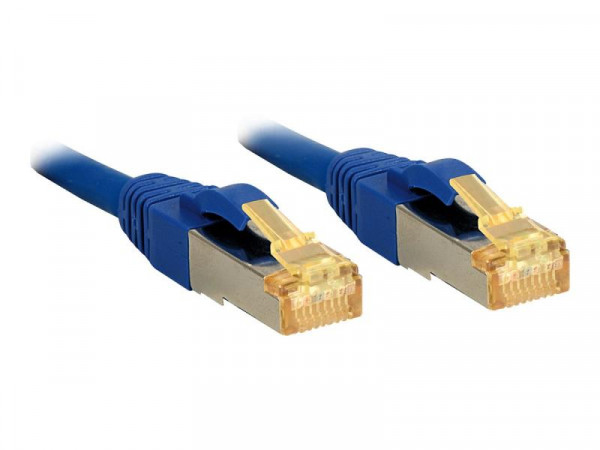 Lindy Patchkabel Cat6A S/FTP LSOH Cat7 Rohkabel blau 7.50m