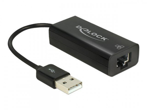 USB Adapter Delock A -> RJ45 St/Bu