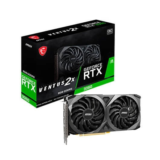 MSI RTX3060 VENTUS 2X OC 8GB GDDR6 HDMI 3xDP
