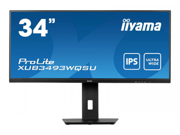 IIYAMA 86,7cm (34") XUB3493WQSU-B5 21:9 2xHDMI+DP+2xUSB