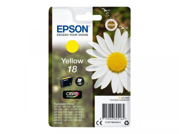 Patrone Epson XP30/102 yellow T1804