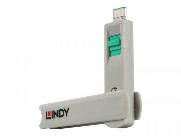 Lindy USB Typ C Port Schloss grün