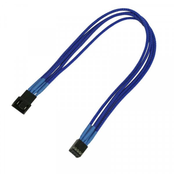 Kabel Nanoxia PWM Verlängerung, 30 cm, Single, blau
