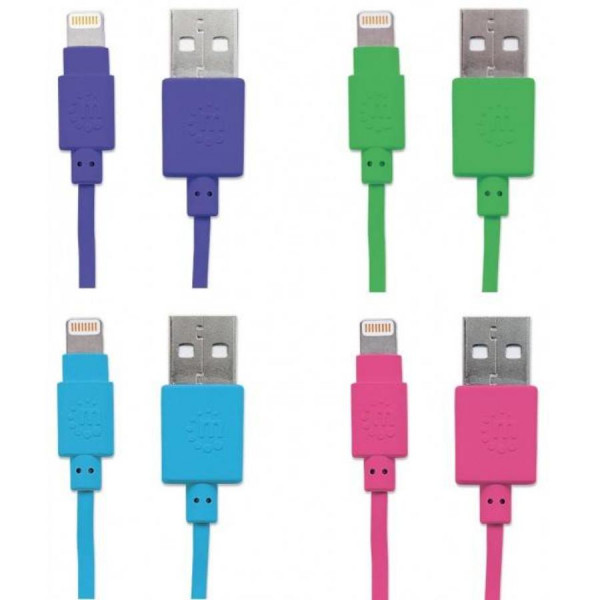 Kabel Lightning -> USB MFi! 1,0m Manhattan iLynkPOP