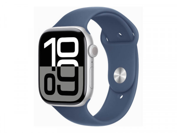 Apple Watch 10 46mm Silver Alu (Denim Sport Band) M/L