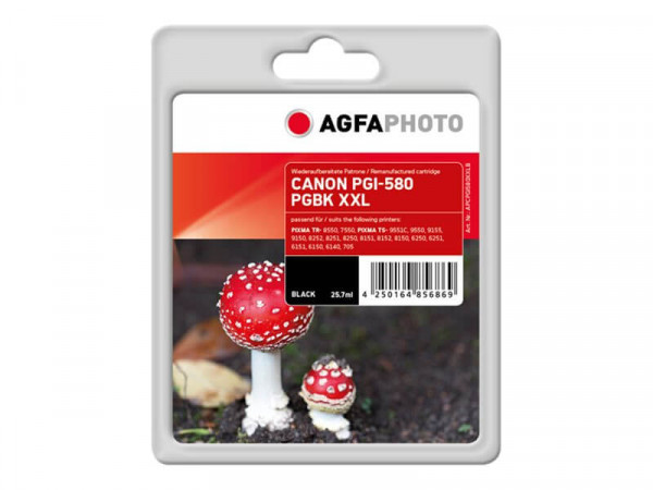 AgfaPhoto Patrone Canon APCPGI580XXLB ers. PGI-580GBK XXL