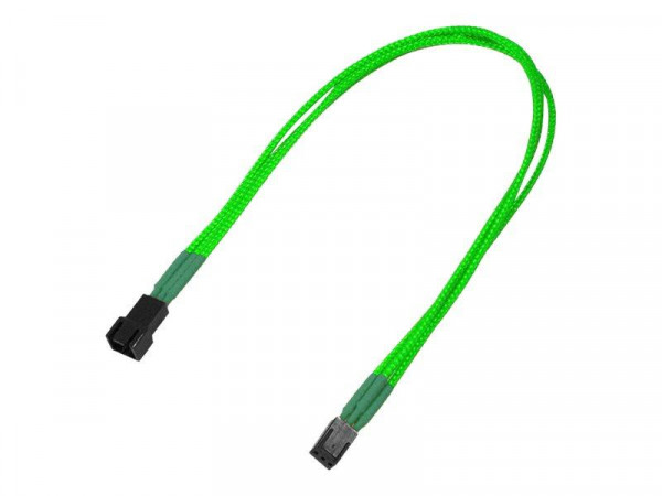 Kabel Nanoxia 3-Pin Verlängerung, 30 cm, Single, neon-grün