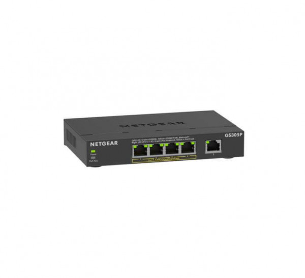 NETGEAR Switch Plus 5x GE GS305P-300EUS POE Unmanaged