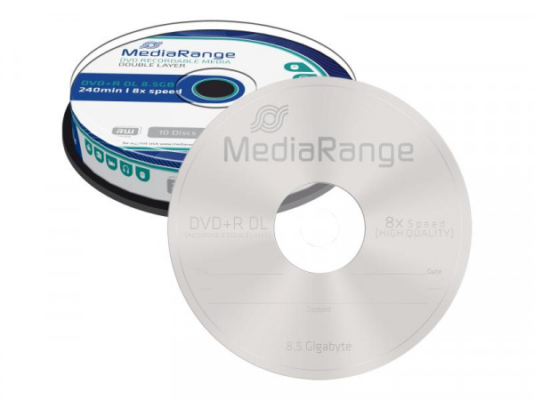 MediaRange DVD+R 8.5GB 10pcs Spindel Double Layer 8x