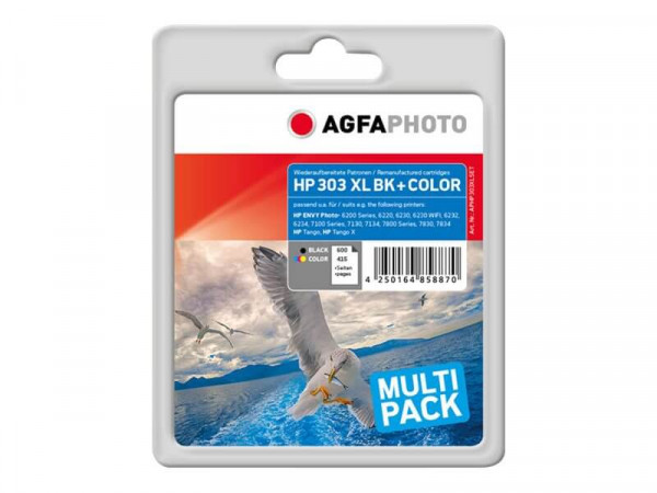 AgfaPhoto Patrone HP APHP303XLSet No.303 Multipack