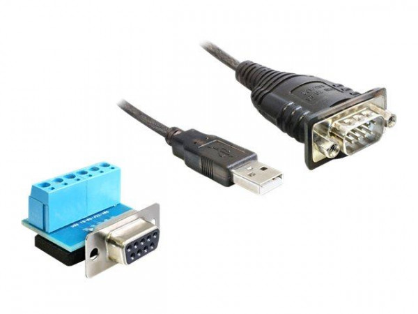 USB Kabel Delock A -> 1x RS-422/485 St/St 0.80m