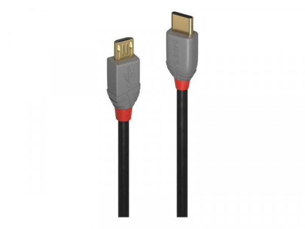 Lindy USB 2.0 Kabel Typ C/Micro-B Anthra Line M/M 1m