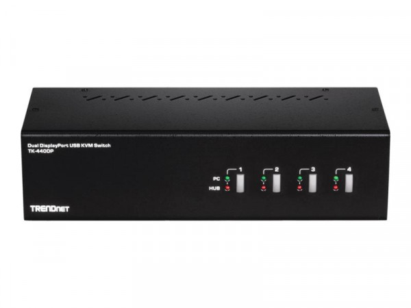 TRENDnet KVM Switch 4-port Dual Monitor DisplayPort