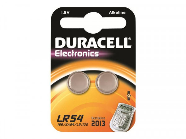 Duracell Batterie Knopfzelle LR54 1.5V 2St.