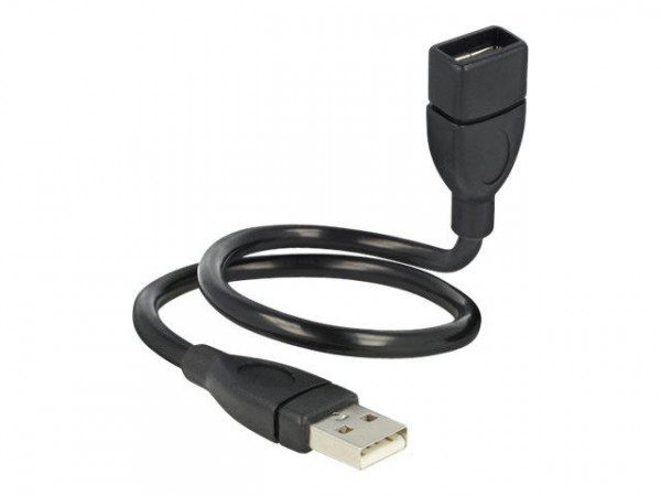 USB Verl. Delock A -> A St/Bu 0.35m ShapeCable sw