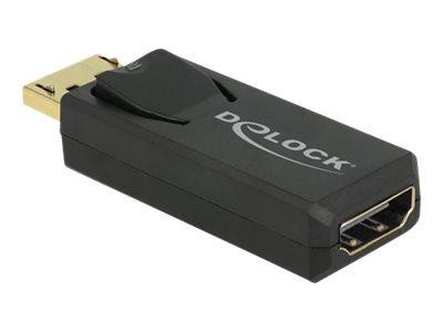 DisplayPort Adapter Delock DP -> HDMI St/Bu 4K Aktiv schwarz