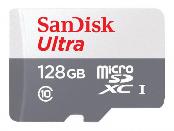 SD MicroSD Card 128GB SanDisk Ultra Class 10 inkl. Adapter