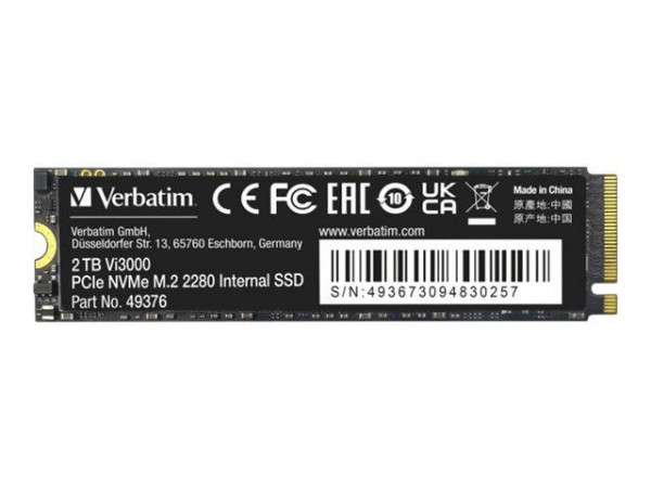 SSD 2TB Verbatim Vi3000 Internal PCIe NVMe M.2