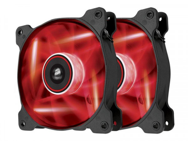 Lüfter CORSAIR 120*120*25 AF120-LED Red,Dual Pack retail