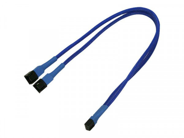 Kabel Nanoxia 3-Pin Y-Kabel, 30 cm, blau