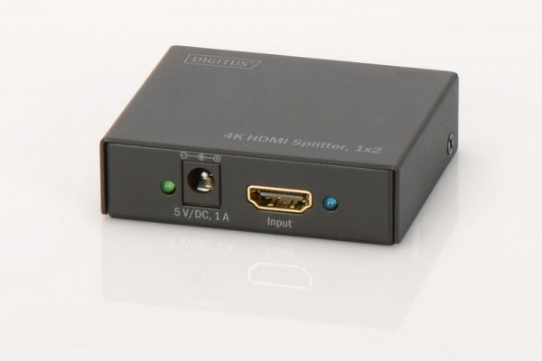 DIGITUS Splitter HDMI 1x2 4K bis zu 2Monitore schwarz