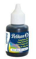 Pelikan Stempelfarbe wasserfest 30 ml Weiß mit Pinsel