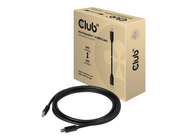 Club3D Mini-DP-Kabel 1.4 HBR3 32,4Gb/s 2m 8K60Hz