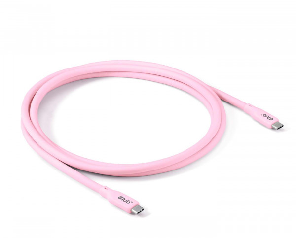 Club3D Lifestyle USB-C Kabel PD 240W,20Gbps 2m pink