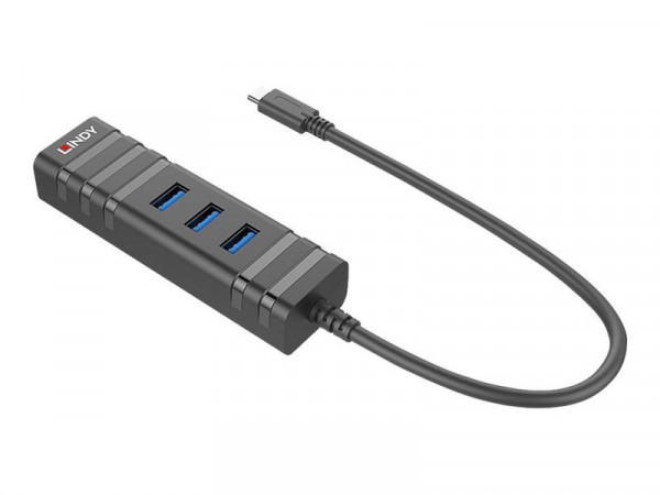Lindy USB 3.1 Hub & Gigabit Ethernet Adapter USB Typ C