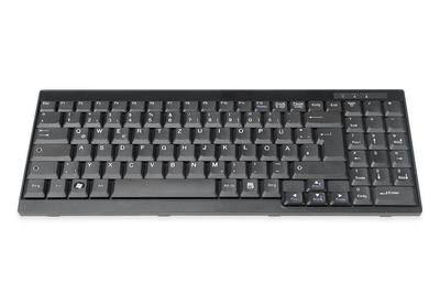 DIGITUS Tastatur für TFT-Konsolen dt. Layout schwarz