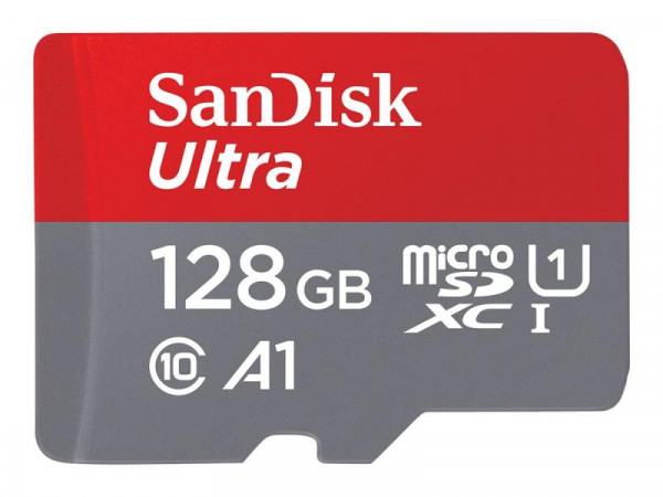 SD MicroSD Card 128GB SanDisk Ultra Class 10 inkl. Adapter