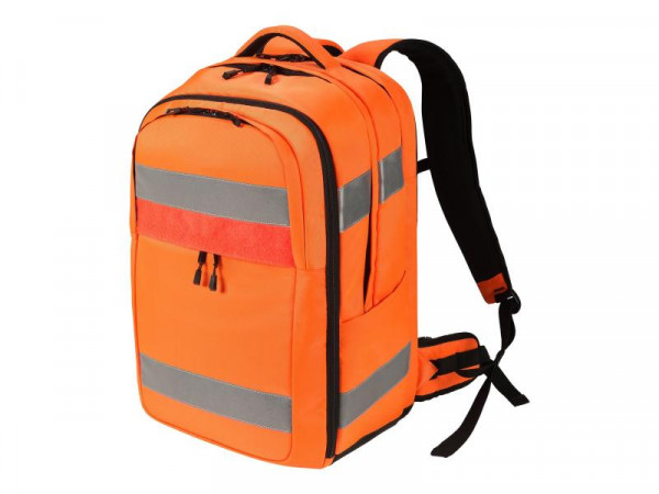 Dicota Backpack HI-VIS 32-38 litre 15.6"-17" orange