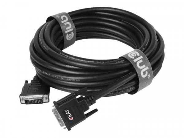 Club3D DVI-Kabel Dual Link (24+1) bidirektional 10m St/St