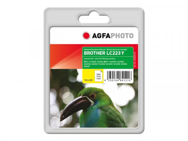 AgfaPhoto Patrone Brother APB223Y ers. LC223Y yellow