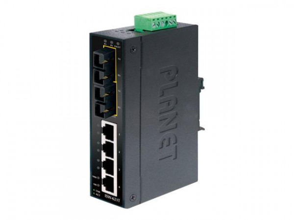 PLANET 4+2 100FX Port Multi-mode Industrial Ethernet Switch