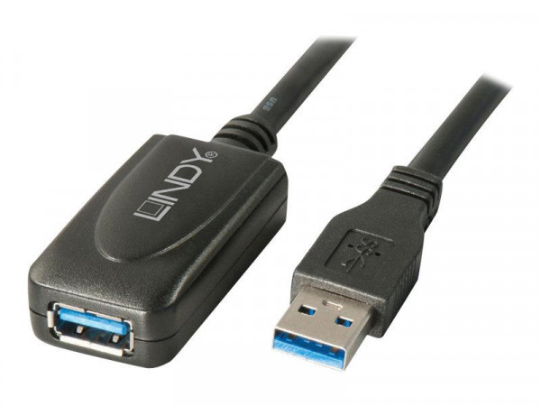 Lindy USB 3.0 Aktiv-Verlängerung Typ A/A M/F 5m