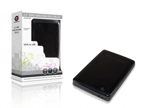 CONCEPTRONIC HDD Gehäuse 2.5" USB3.0 SATA I-III schwarz