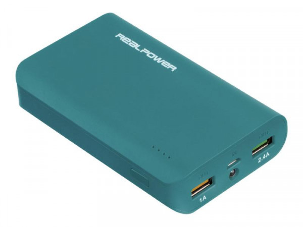 Powerbank RealPower PB6K 6000mAh Teal