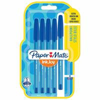 PAPER MATE Kugelschreiber InkJoy 100 Kappe 5er blau M 1.0mm