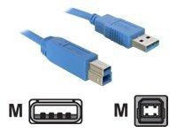 USB3.0 Kabel Delock A -> B St/St 2.00m blau