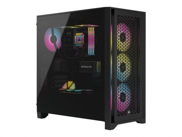 CORSAIR Geh Midi 4000D RGB Airflow (Tempered Glass) Black