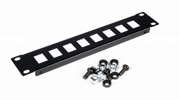 Equip Patchpanel 10" mit Keystone Montage 1U, schwarz